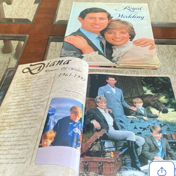 Princess Diana Book Bundle Royal Wedding & Gold Magazine In Our Hearts Forever - Picture 10 of 11
